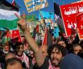 احتجاج بالأردن رفضا لاتفاق 
