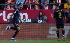 مباراة بين ريال مدريد وجيرونا في الدوري الاسباني