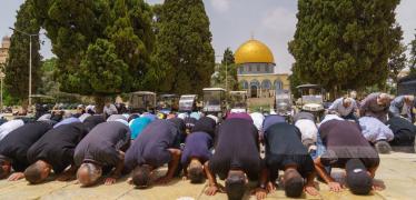 صلاة الجمعة في المسجد الاقصى