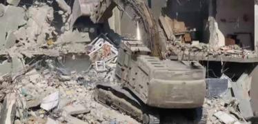 جرافة الاحتلال في غزة
