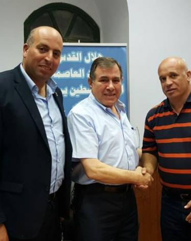 خضر عبيد وباسم أبو عصب وناصر عباسي