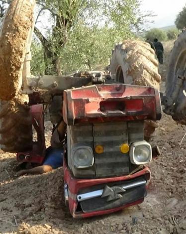 مصرع شاب جراء انقلاب جرار زراعي غرب جنين