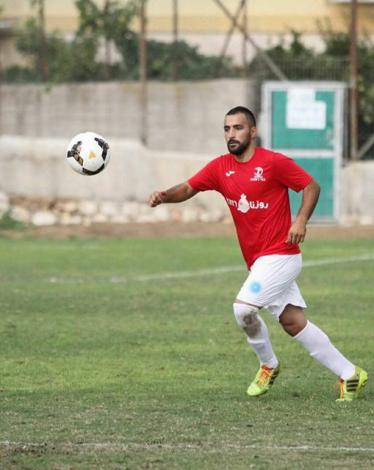  المدافع السخنيني أيمن شلاعطة 