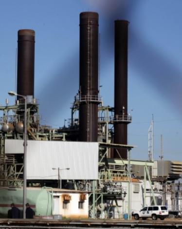 محطة توزيع الكهرباء بغزة