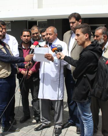 اعتصام نقابة التمريض الفلسطينية (4)