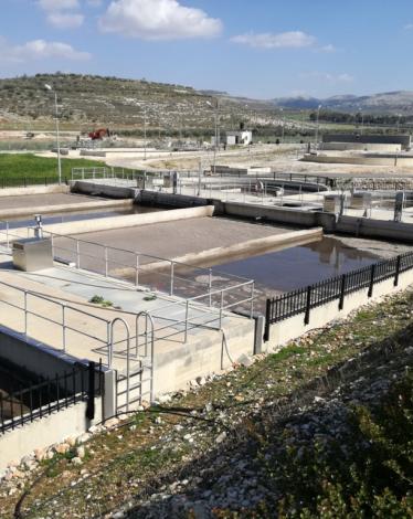 ري 40 دونما.. أولى ثمار محطة التنقية الغربية بنابلس