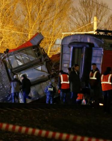 50 إصابة بتصادم قطارين في موسكو