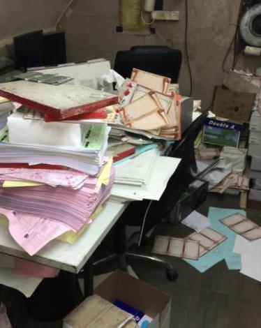 اقتحام مطبعة في طولكرم