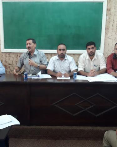 مديرية تعليم شمال غزة تعقد اجتماعاً لمنسقي الصحة المدرسية
