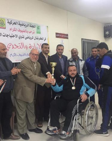 اللجنة الرياضية لحماس بدير البلح تكرم فرق ذوي الاحتياجات الخاصة