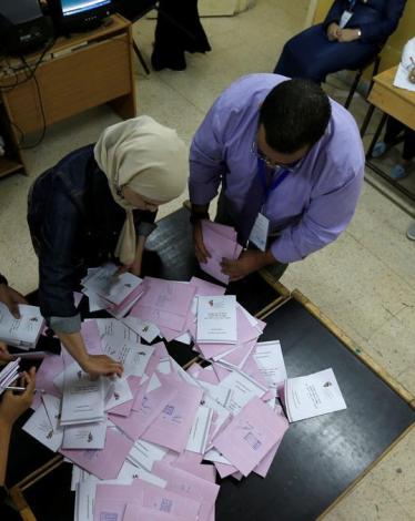 إعلان النتائج الأولية الرسمية لانتخابات الأردن
