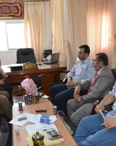 صورة خبر زيارة الكتلة الإسلامية مديرية أوقاف الوسطى