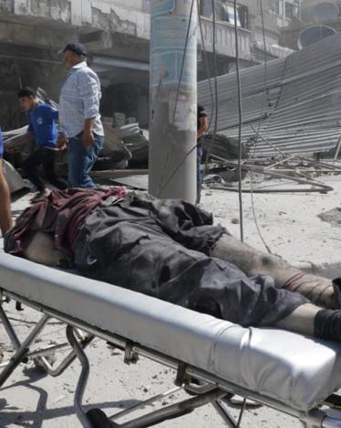 ضحايا قصف حلب