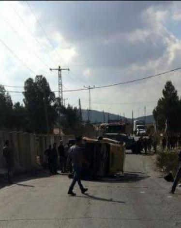 حادث سير في رام الله