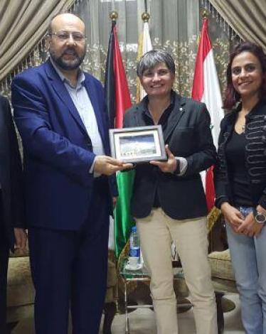 لقاء علي بركة ببعثة الصليب الأحمر