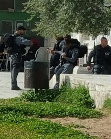 قوات الاحتلال في باحات المسجد الأقصى