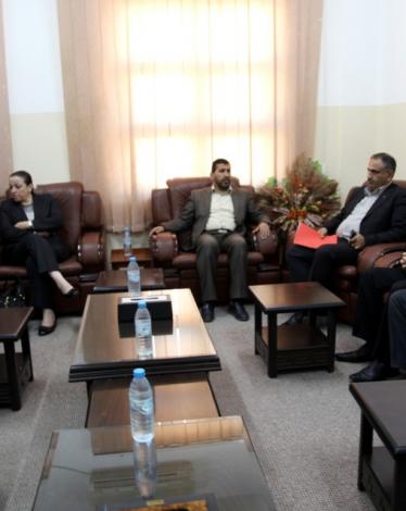 التعليم بغزة حول زيارة الوفد برام الله