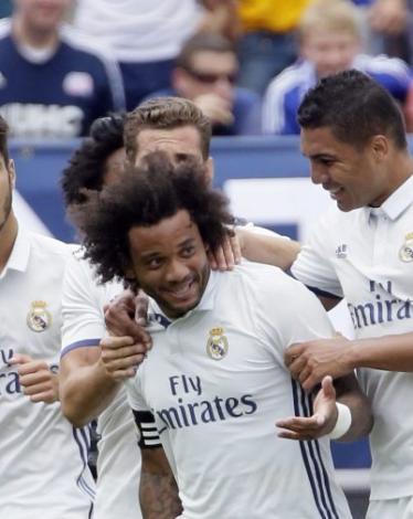 فرحة لاعبي ريال مدريد