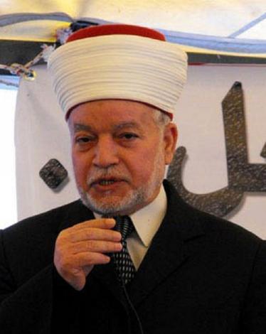 المفتى-العام-للقدس-والديار-الفلسطينية-خطيب-المسجد-الأقصى،-الشيخ-محمد-حسين،
