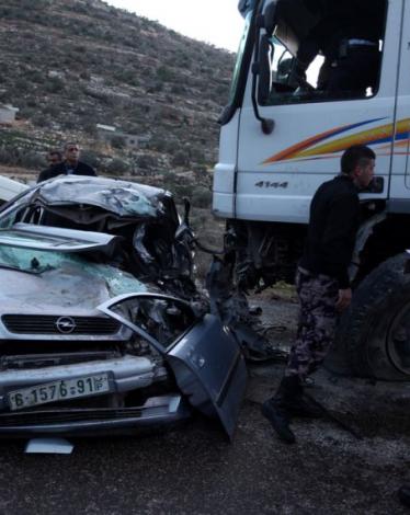 حوادث سير بالضفة