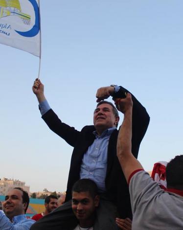 رئيس نادي هلال القدس باسم أبو عصب