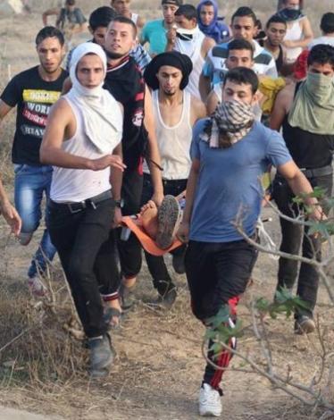 إصابة فتى برصاص الاحتلال وسط القطاع