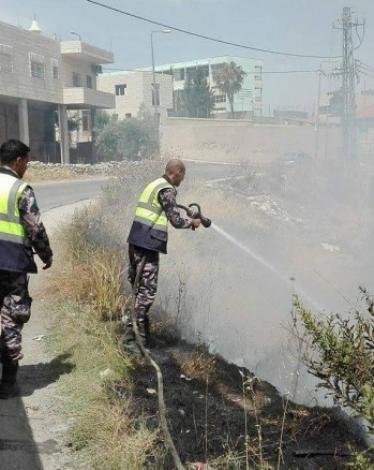 سيارة إطفاء فلسطينية