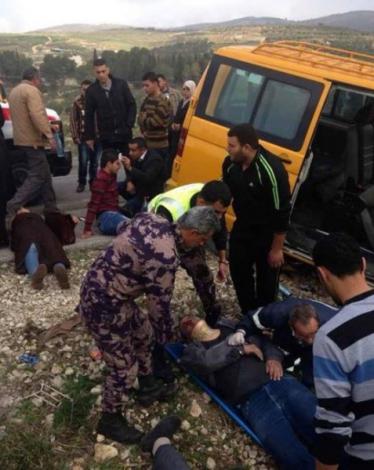 8 إصابات بحادثي سير في جنين