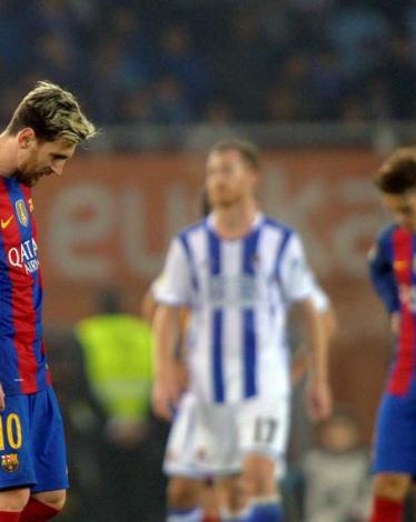برشلونة منكس الرأس بعد التعادل أمام سوسيداد