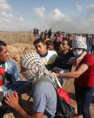 إصابات برصاص الاحتلال في مواجهات شرق غزة