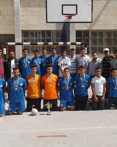 عصيرة الشمالية الثانوية تتوج ببطولة مداس نابلس لكرة اليد