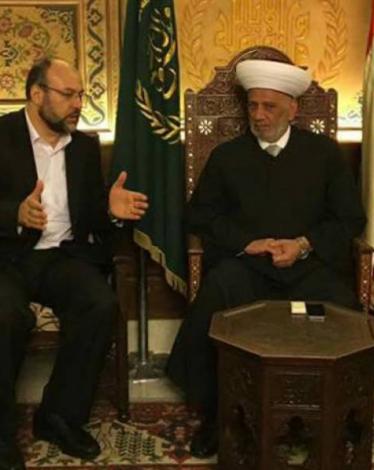 خلال لقاء حماس مع مفتي لبنان