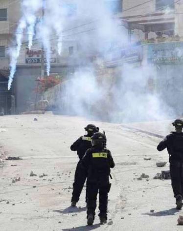 مواجهات مع الاحتلال شمال البيرة