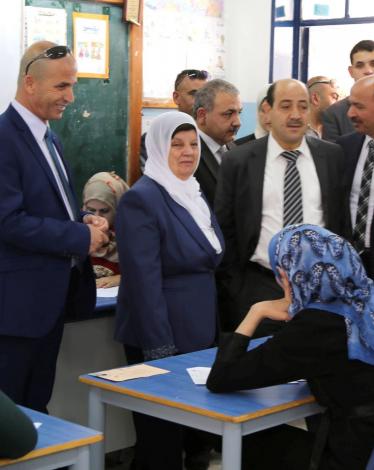 جانب من جولة تفقد الاختبار