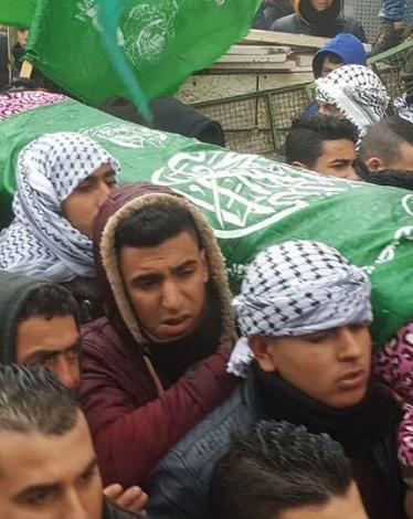الخليل تشيع جثمان الشهيدة الخضور في بني نعيم