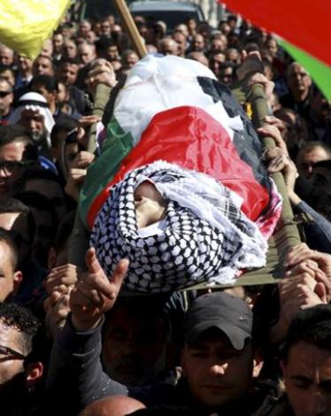 تشييع جثمان الشهيد الجلاد بطولكرم