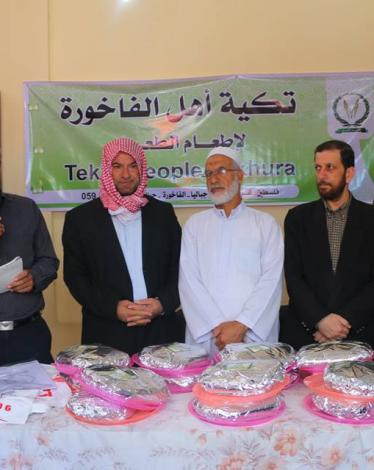 افتتاح حركة حماس تكية لإطعام الفقراء بجباليا
