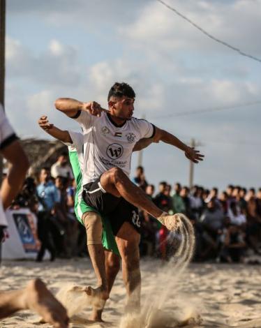 بطولة كرة القدم الشاطئية بغزة