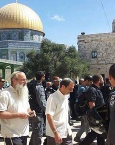 مستوطنون يقتحمون الأقصى والمرابطون يتصدون
