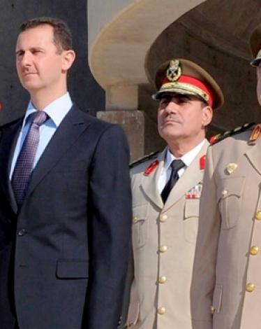 الأسد ووزير دفاعه