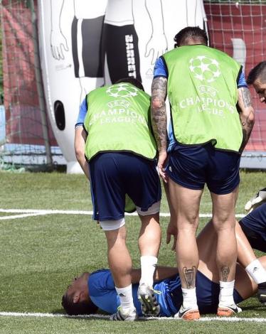 إصابة رونالدو في تدريبات قبل مواجهة أتلتيكو مدريد