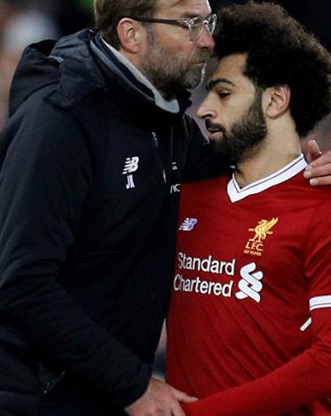 مدرب ليفربول ومحمد صلاح