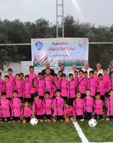 هلال غزة يحتفل بافتتاح أكاديميته بالوسطى
