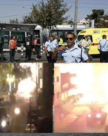 لحظة تفجير العبوة الناسفة كما تظهرها الصور