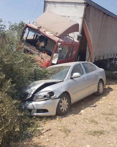 إصابة 6 مواطنين بحادث سير في جنين