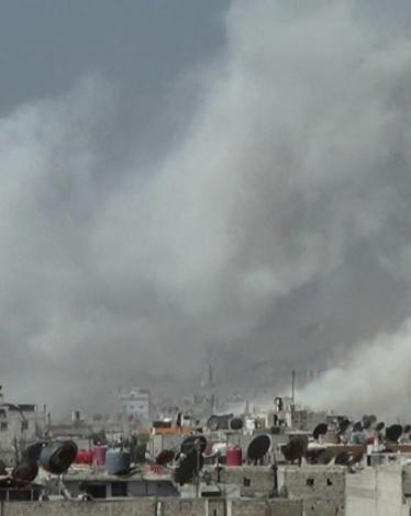 قصف مكثف على مواقع في ريف دمشق