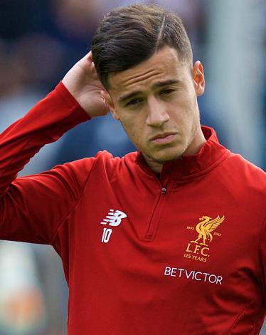 البرازيلي فيليب كوتينيو لاعب ليفربول الإنجليزي