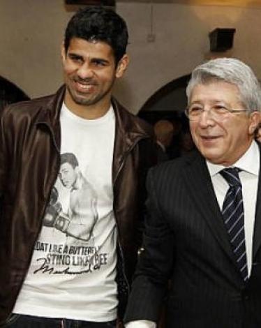 دييغو كوستا ورئيس أتلتيكيو