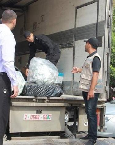 إتلاف المخدرات في غزة (1)