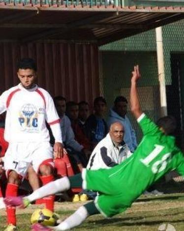 مهاجم نادي خدمات البريج ماهر أبو عبدو 